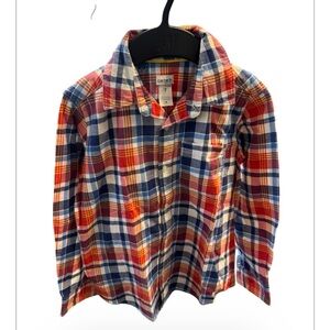 Carter's Boys Colorful Plaid Button-Down Shirt